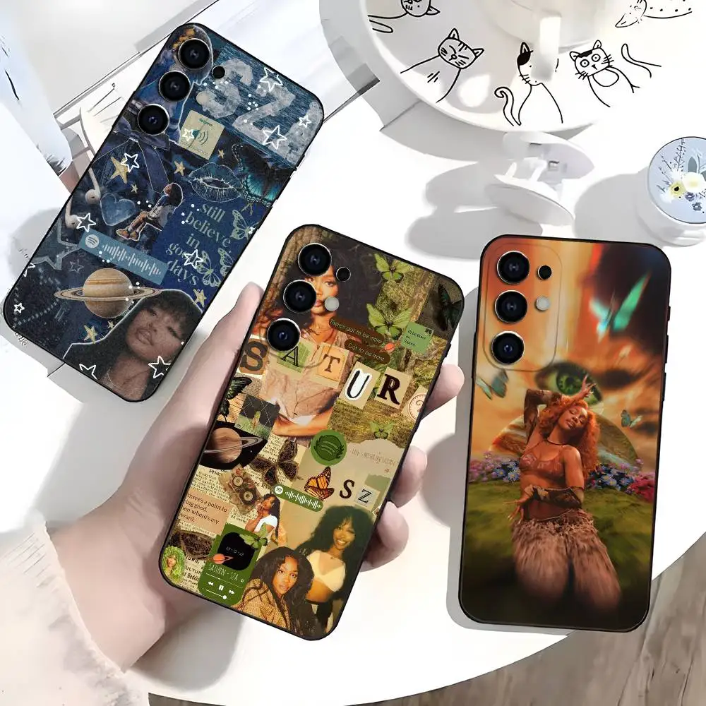 

Rapper S-SZA Phone Case For Samsung S25,S24,S21,S22,S23,S30,Ultra,S20,Plus,Soft Silicone Black Cover