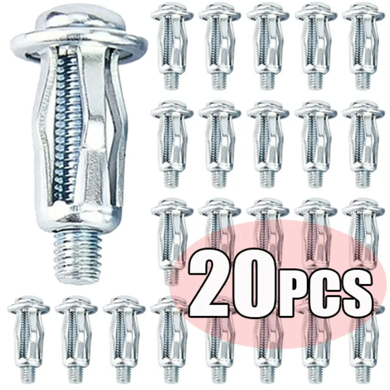 M4/5/6/8 Jack Nuts Screw Petal Shape Metal Rivet Nut Expansion Plugs Clamp Panel License Plate Lock Fixing Screw Bolt Rivetnut