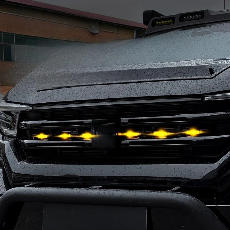 

For GWM TANK 400 hi4t/hi4z 2026 Front Grille Yellow Light Led Daytime Running Light Grille Decoration Lamp Accessories