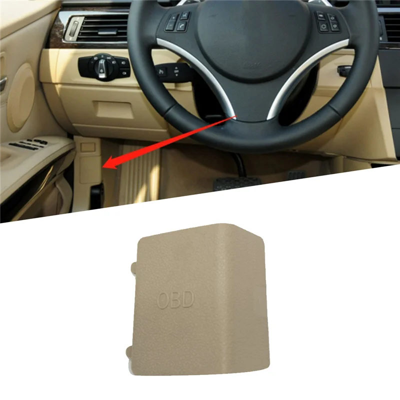 Car Interior Kick Panel Cap Cover Left OBD Plug Cover LHD for BMW E90 E91 E92 E93 2005-2012 51437147542