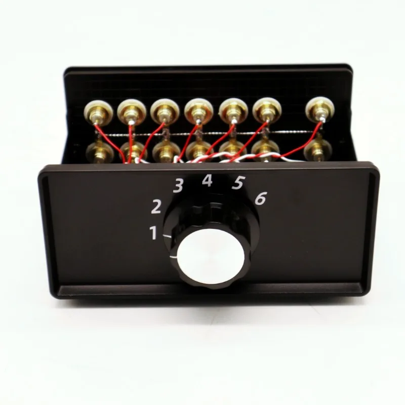Analog Audio Signal Switcher 6 In 1 Out 6 Groups RCA 2 Channel Input Free Switch Output