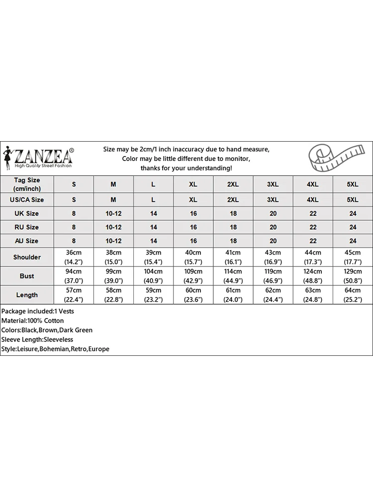 女性用ノースリーブベスト,ヴィンテージトップス,エレガントなワークシャツ,ボタン付きの薄いアウター,夏のブラウス,秋のファッション,ZANZEA-V