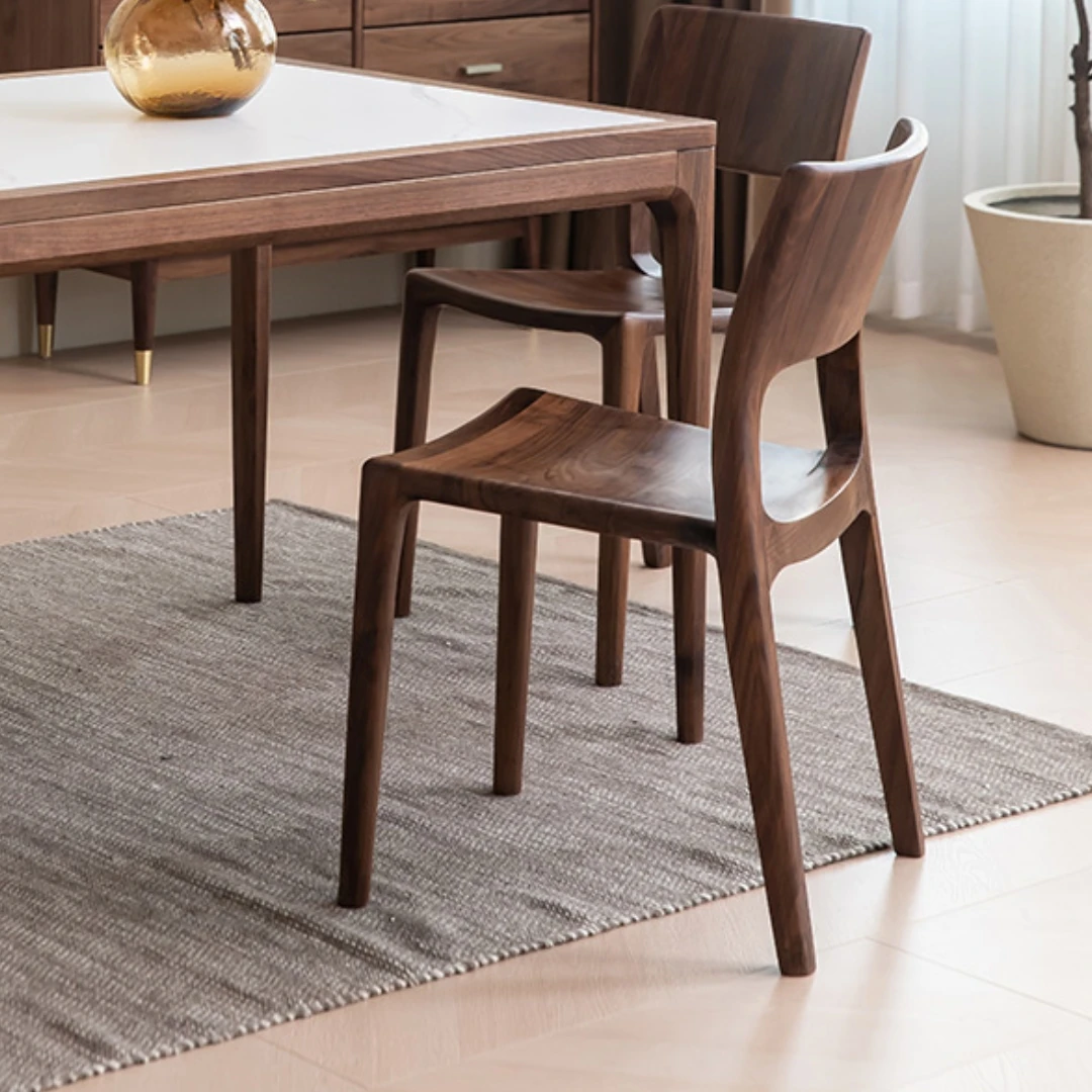 North American black walnut modern simple backrest household Italian Schuck Nordic desk chair full