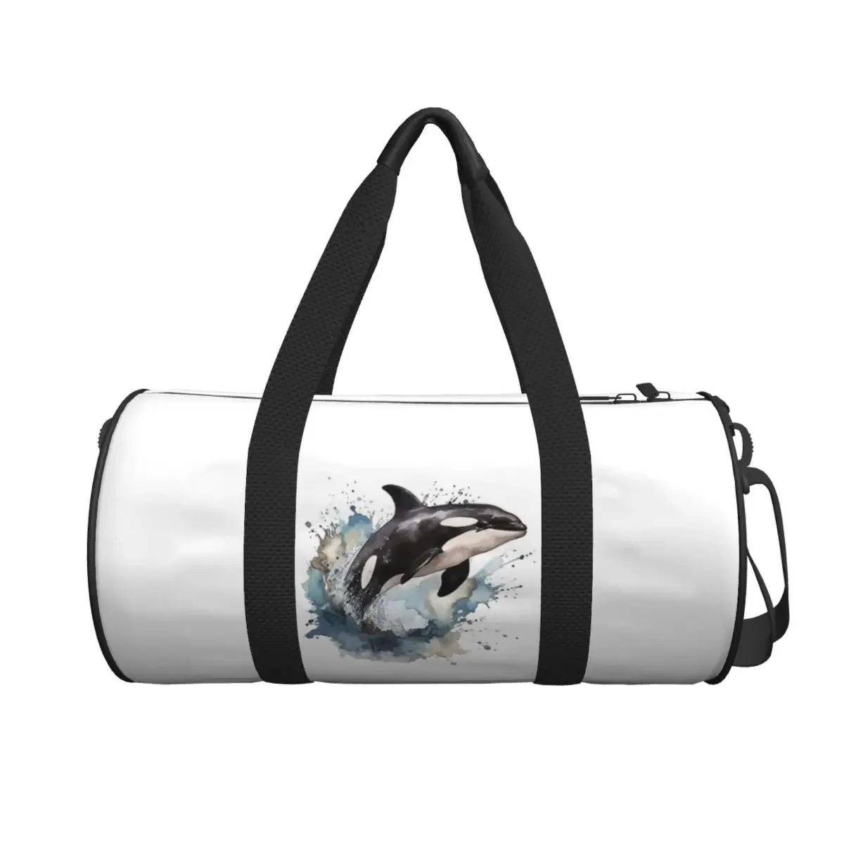 

Orca Aquatic Sea Ocean Killer Whale Large Duffle Gym Bag Waterproof Duffle Travel Bags Handbags Fitness bag