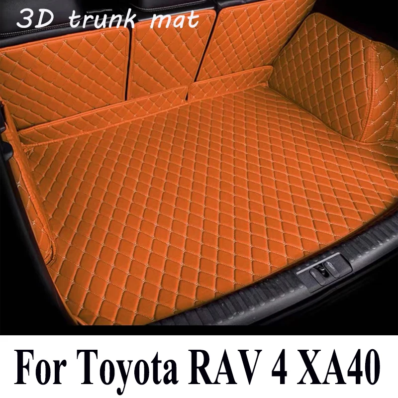 

For RAV4 RAV 4 XA40 XA 40 2013 2014 2015 2017 2018 2019 Car Accessories Trunk Leather Mat Catpet Interior Cover Part Styling