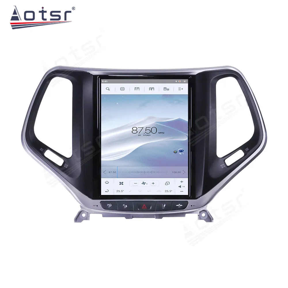 10.4'' Qualcomm 8 core For Jeep Cherokee 2014-2018 Car Radio Multimedia Player Android 11 Auto GPS Navi Wireless Carplay Head