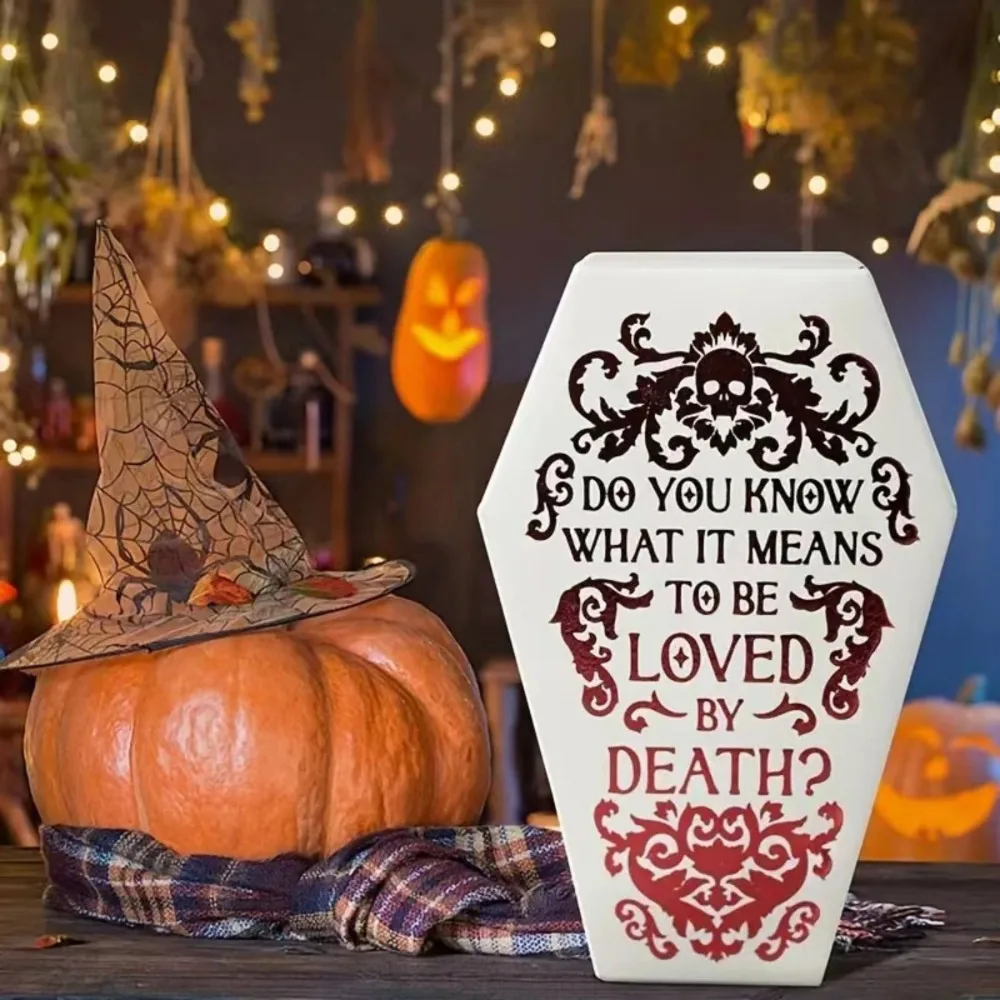 Gotische Sarg-Schmuckbox, Samt-Displaybox, Halloween-Geschenkverpackung, Aufbewahrungsbox für Schmuckstücke, eleganter tragbarer Schmuck-Organizer – Detail 4