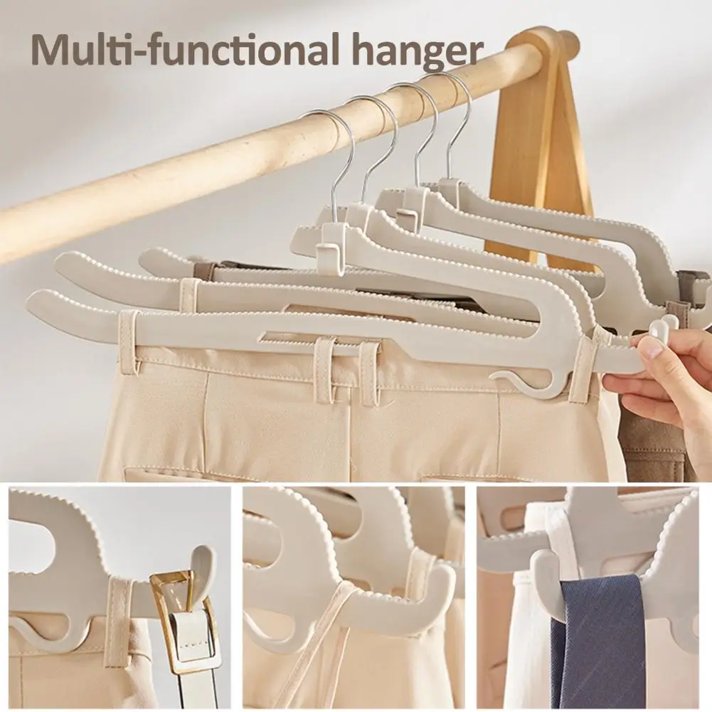 

Non-slip Pants Hanger Heavy-duty Pants Hanger Versatile Closet Organizer 8pcs Windproof Pants Hanger Kit for Tank Tops Belts