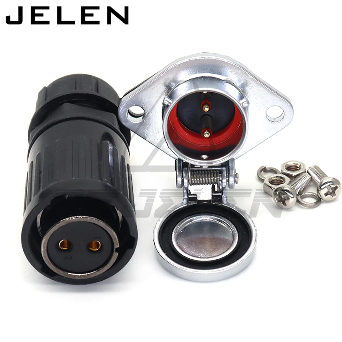 HE20, 2 pin plug (female) , 2 pin socket(male),cable connector, Car power charging connector 2 pin, Waterproof dustproof