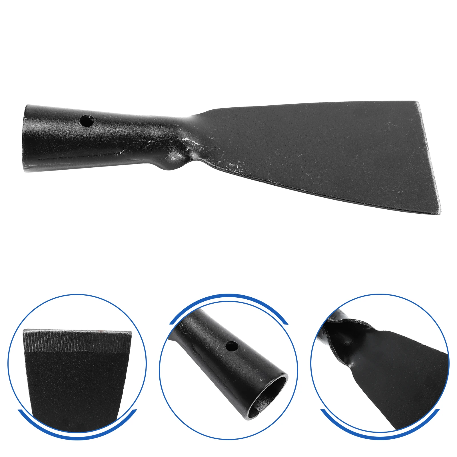 

1pc Steel Wall Cleaning Tool Rust Removal Gardening Spade Durable Metal Forged Shovel Head Floor Cleaner Reusable Sharp Blade
