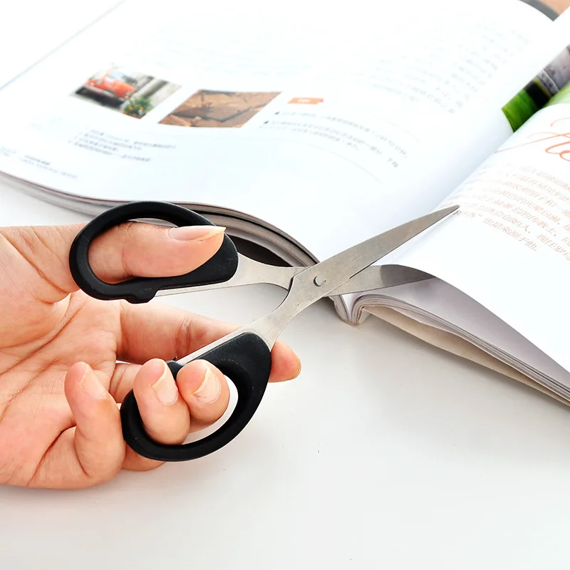 مجموعة مقص القرطاسية 3 أحجام شفرات حادة متينة قبضة مريحة مكتب المدرسة الفن الحرفية للأطفال الطلاب الفنانين المحترفين