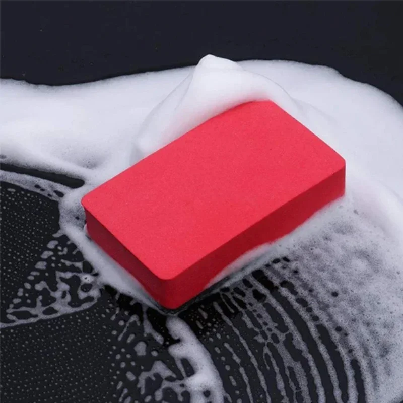 5pcs Car Magic Clay Sponge Bar Pad Decontamination Sponge Block Cleaner Cleaning Eraser Wax Polish Pad Car Washing Tool