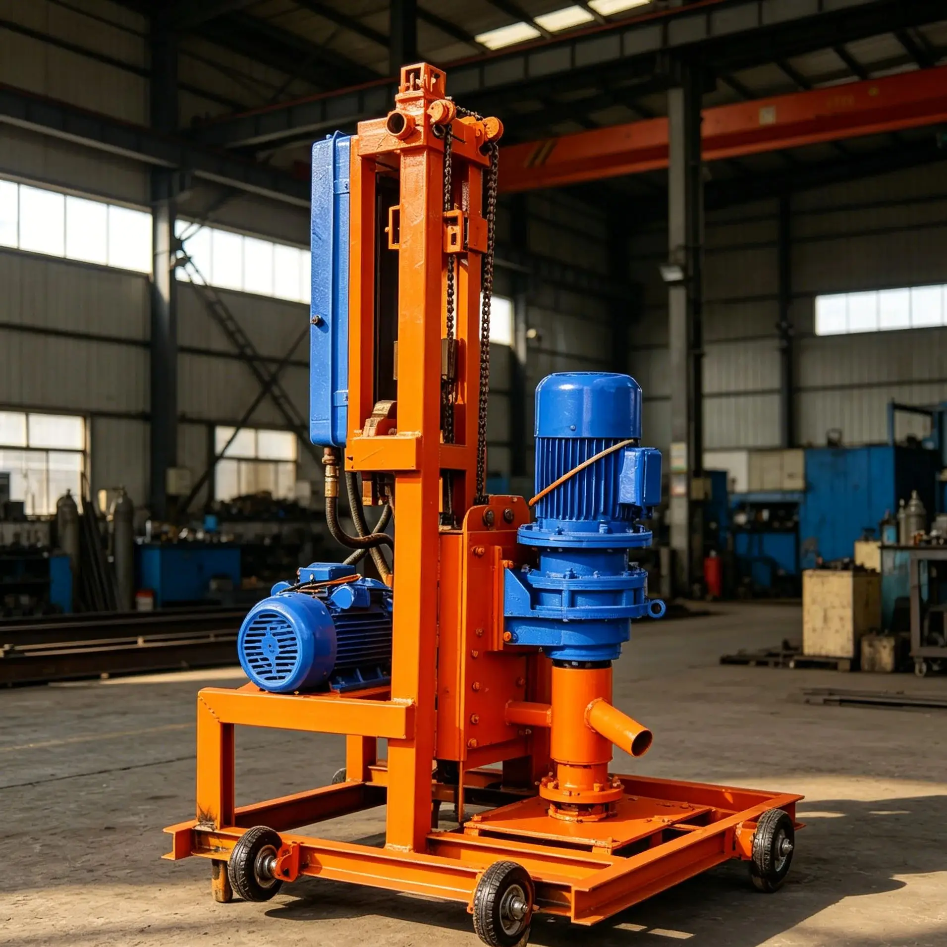 

Customized High-Efficiency Lightweight Electric Hydraulic Water Well Drilling Rig 100m Depth Handheld Home Use Drilling Machine