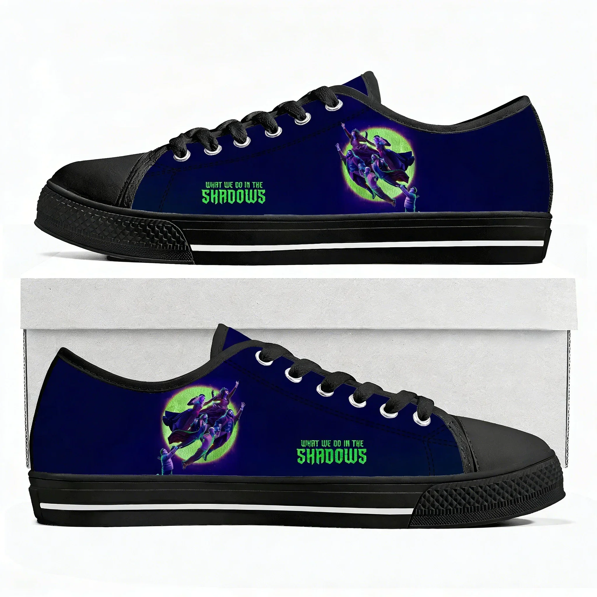 What We Do in The Shadows Low Top High Quality Sneakers Mens Womens Teenager Canvas Sneaker Casual Patterns Shoe Customize Shoes