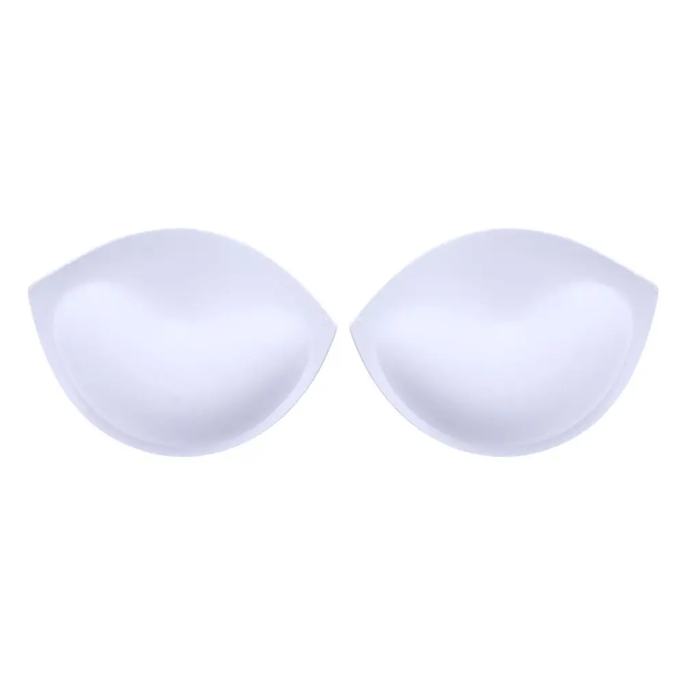 Almofadas de sutiã esponja para mulheres Push Up Breast Enhancer, acolchoamento de sutiã removível, insere copos, maiô, biquíni, íntimos, 1 par