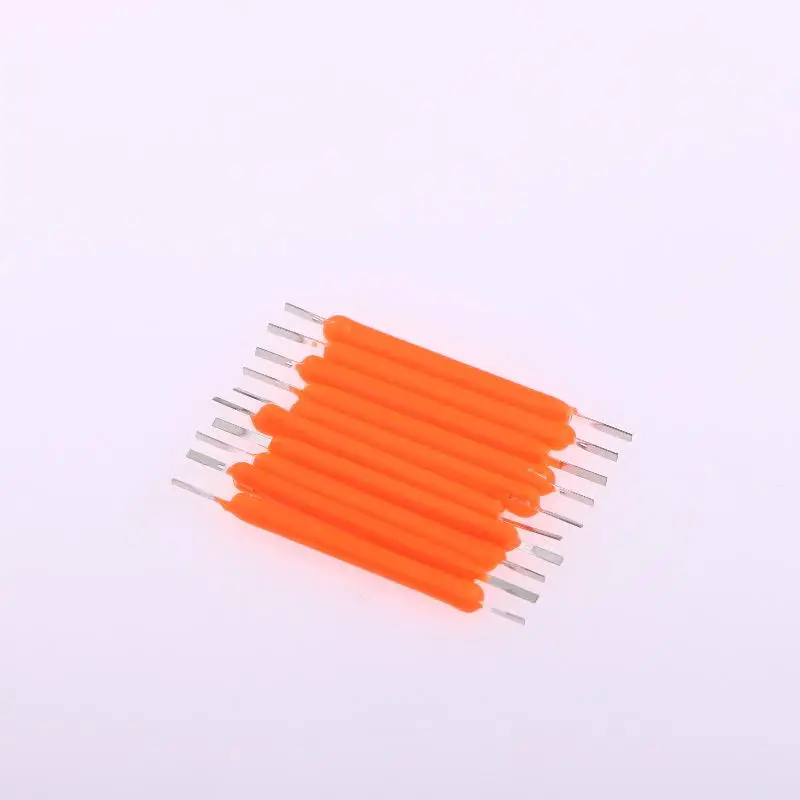 10PCS Ceramic Hard LED Filament DC3V 120mA 26mm DIY Edison Bulb Diode Accessories Lamp Beads Decorative Lighting