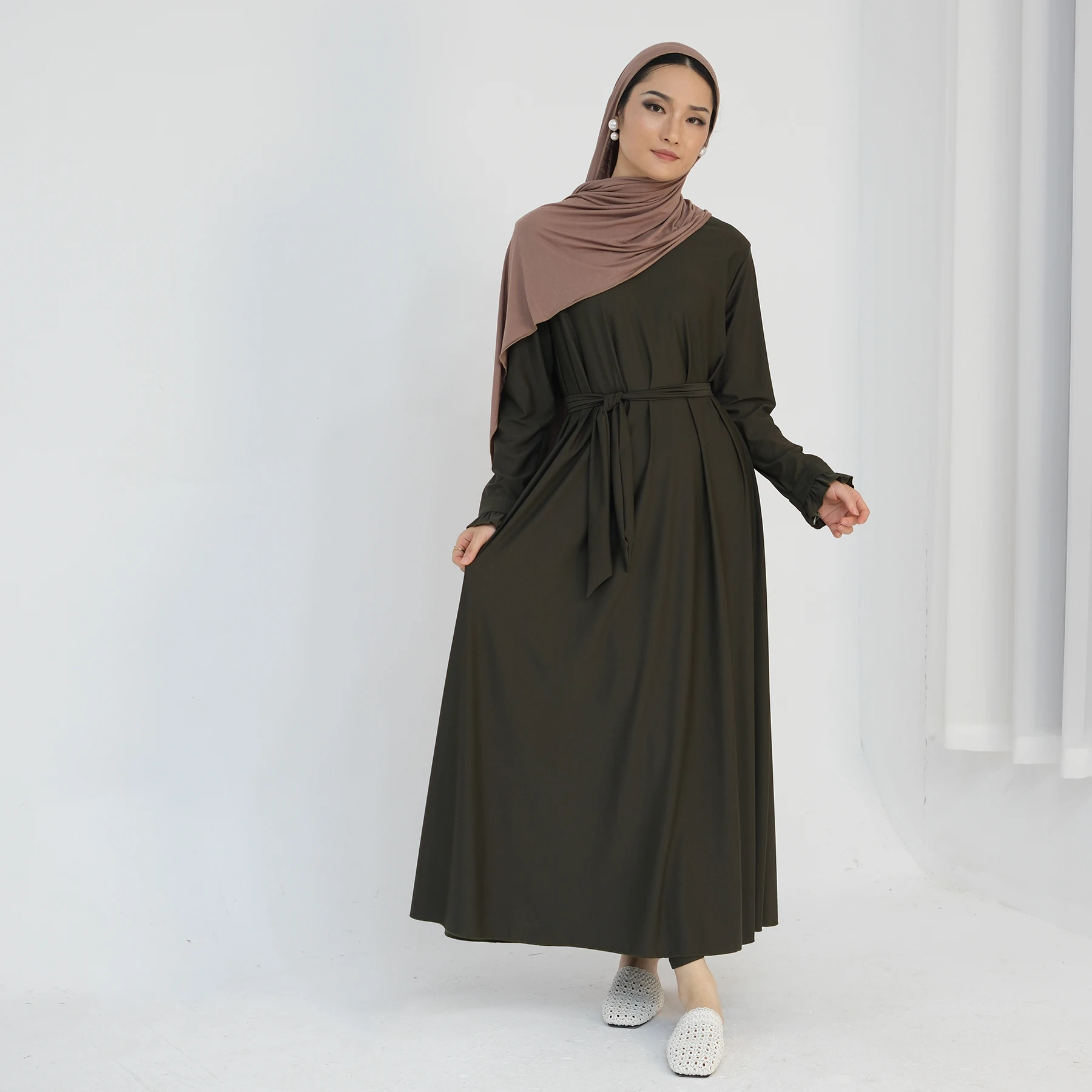 

Горячая готов к отправке, летняя традиционная мусульманская одежда, скромный исламский купальник, буркини, мусульманский купальник, комплект из платья и брюк