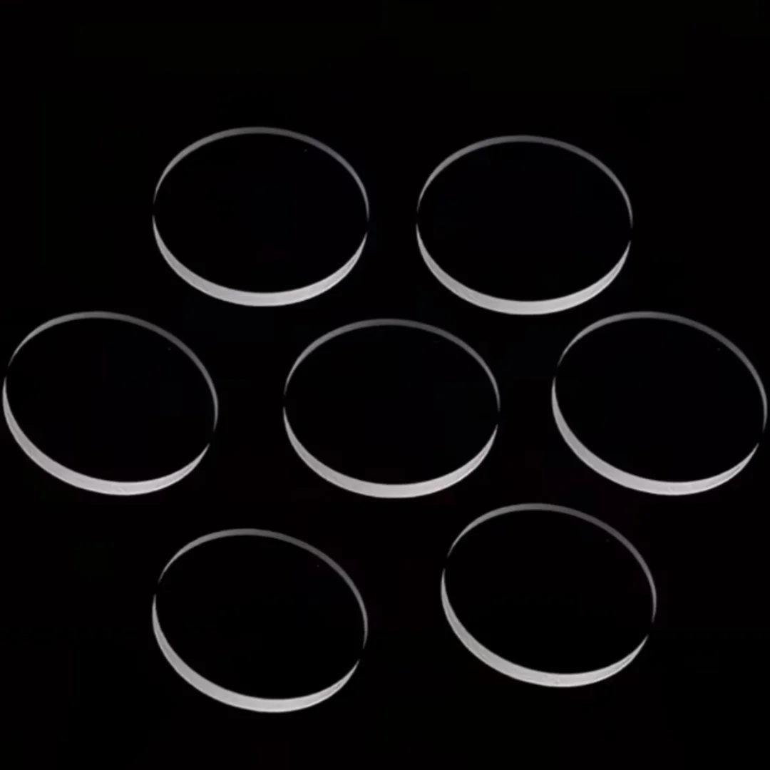 Diameter 22-30mm Round Quartz Sheet High Temperature Resistant Square Ultraviolet Transmitting Optical Window Lens Jgs2