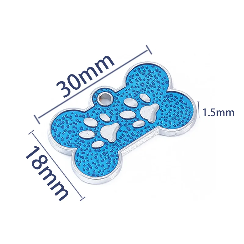 علامة كلب شخصية موضة مخصصة جرو باو معرف العلامات نقش مجاني اسم مكافحة خسر قلادة القط العلامات كلب اكسسوارات