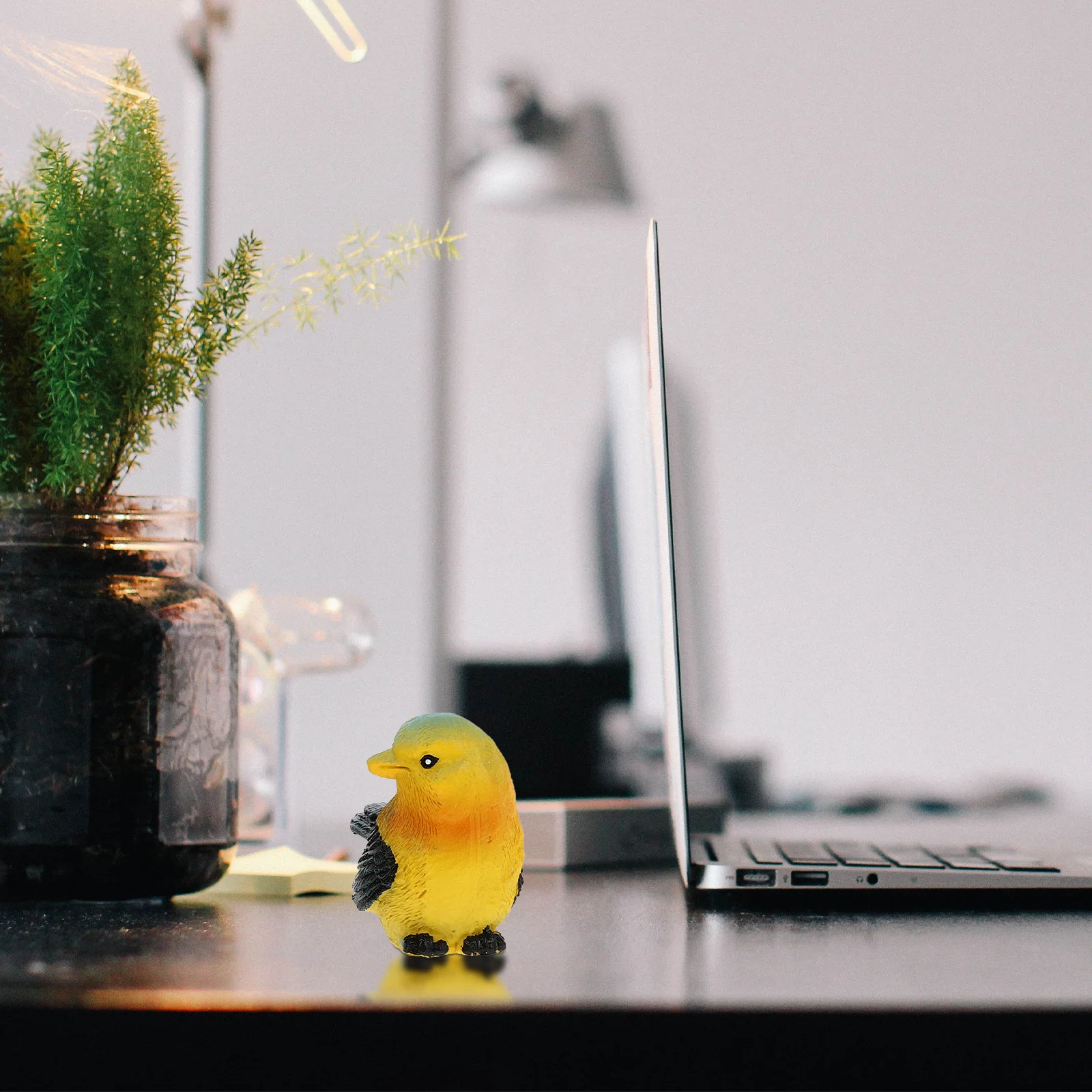 

4Pcs Blue Small Bird Resin Craft Decorations Desktop Garden Scene Ornaments Indoor Outdoor Realistic Durable Bird Adorn