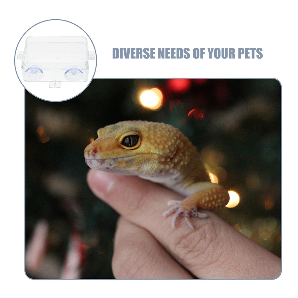 

Reptile Feeder Escape Prevention Water Bowl Multifunctional Feeding Cup for Gecko Bearded Dragon Chameleon Accessories