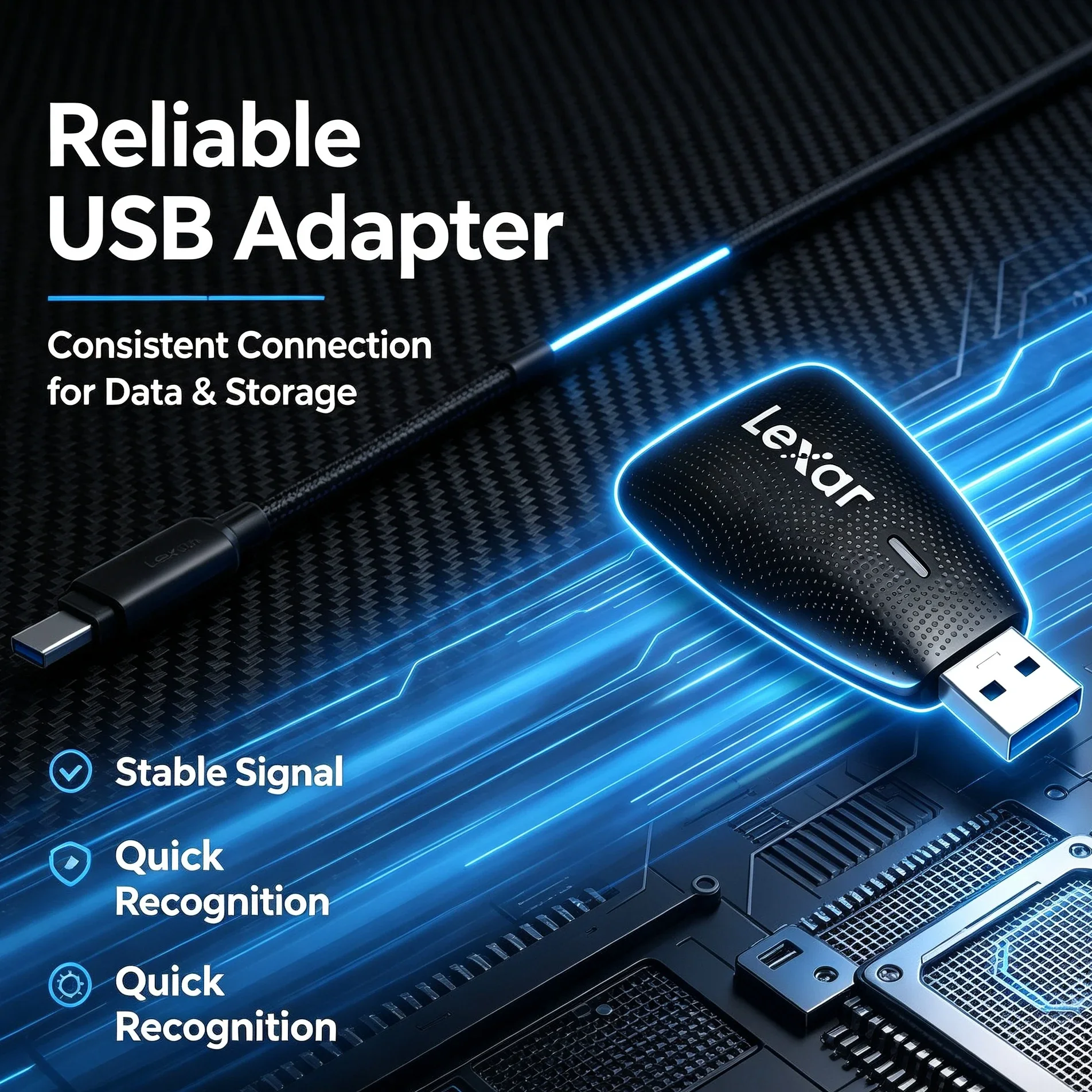Lexar USB 3.1 Cardreader SD Micro SD TF Memory Card Adapter Portable Reader For Laptop PC Devices