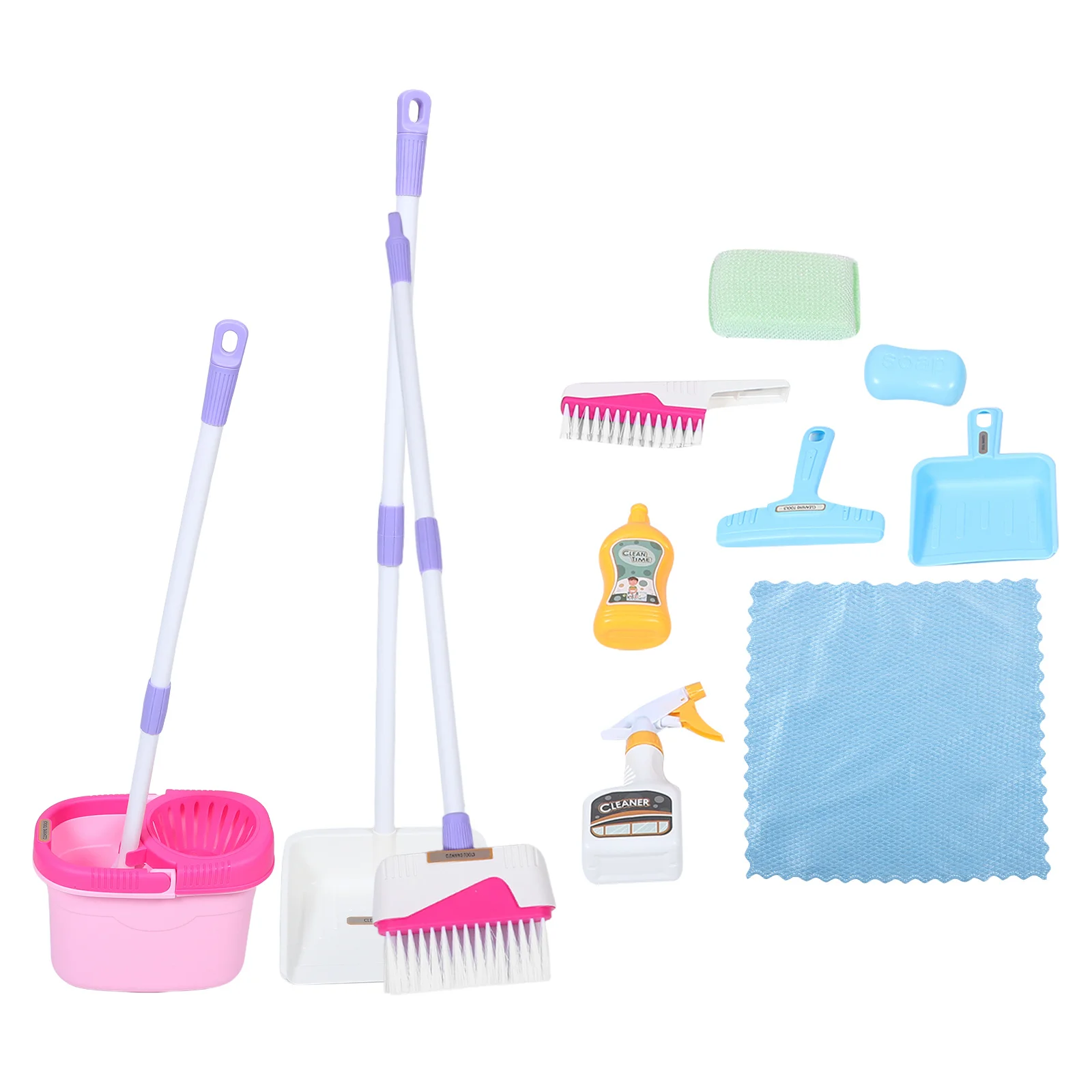 1 Satz 1 für Besen, Kehrschaufel, Rollenspiel-Set, Montessori-Reinigung für Kinder, Set Rolle – Kinder-Reinigungsset