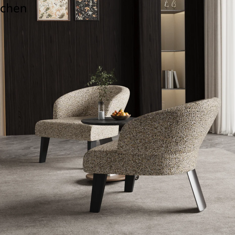 

HYS Fabric Sofa Chair for Living Room and Balcony Creative Single Chair