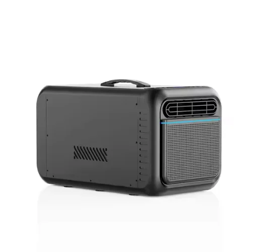 Condizionatore d'aria portatile per tenda a risparmio energetico nero per auto AC 110v 220v per il campeggio