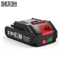 Seesii 2.0Ah Battery Rechargeable 21V 388VF Lithium Ion Battery Li-ion Battery For Makita Electric Power Tools for impact wrench