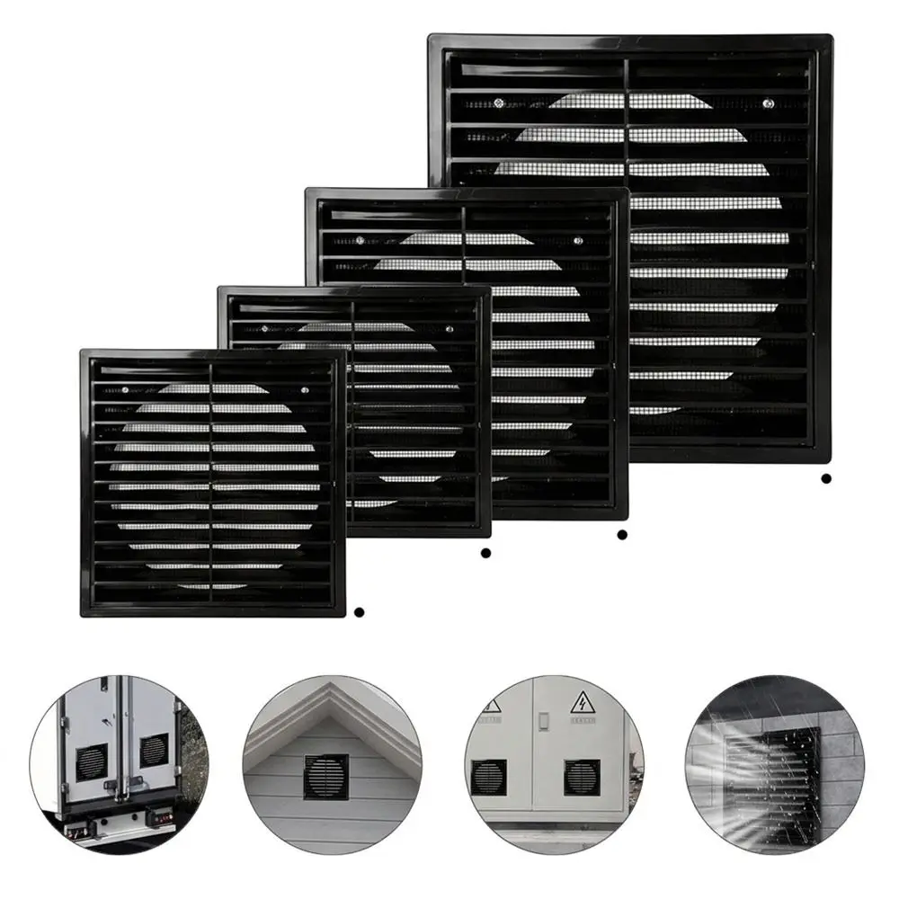 

Durable 4/5/6/8In Air Vent Grille Cover Fiber Mesh Square Exhaust Outlet Cover Ceiling Vent Ventilation Accessories