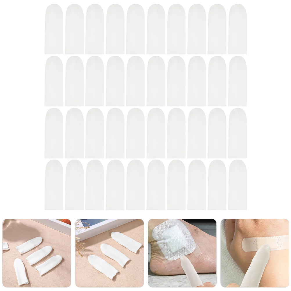 200 Pcs Cotton Finger Cots Sleeve Fingertip Protective Sleeves Covers Disposable Small Protectors Portable