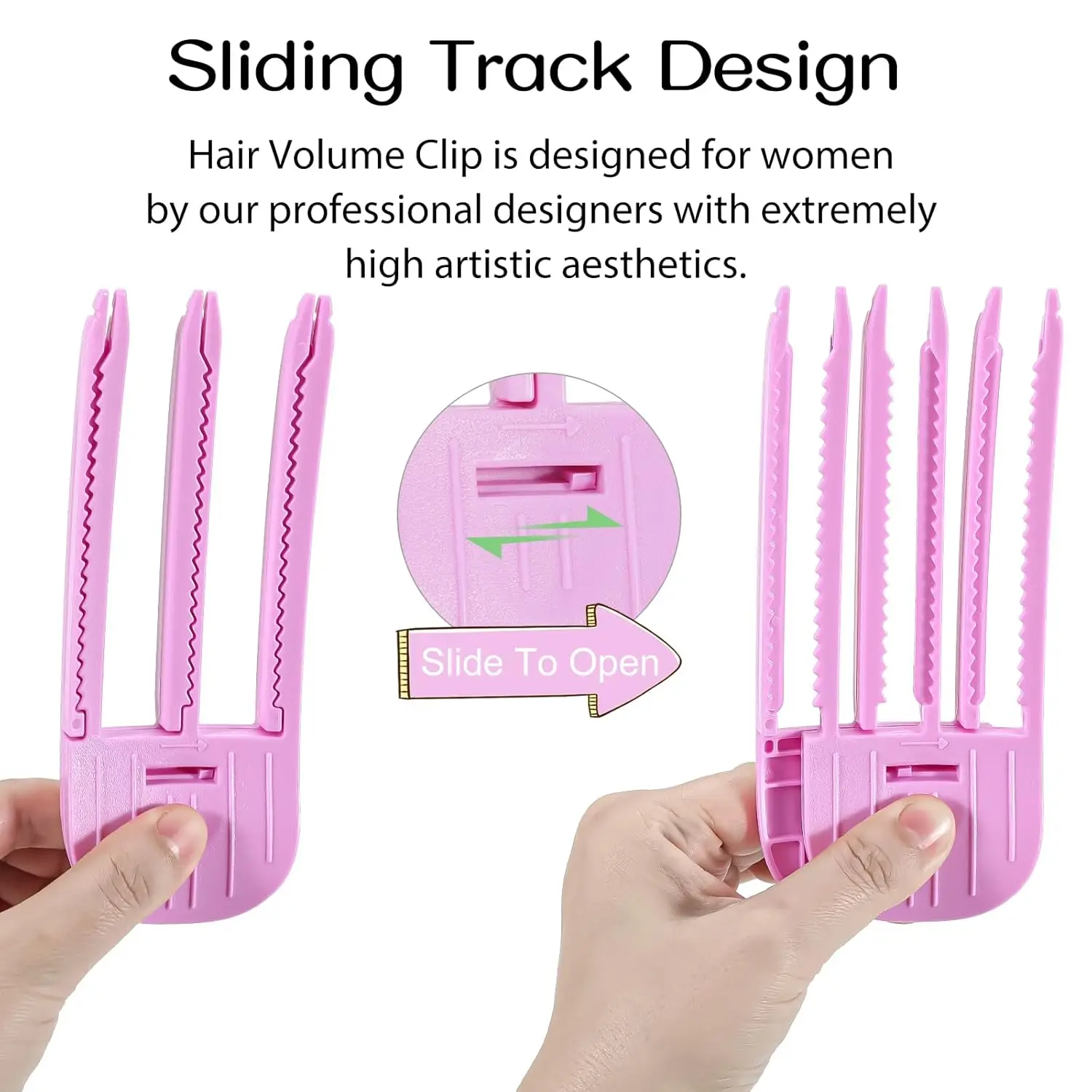 2/1PCS Volumizing Hair Clips for Women Styling Tool Hair Roots Fluffy Hairpin Curling Bangs Clip Girls Curling Fixed Shape Clips