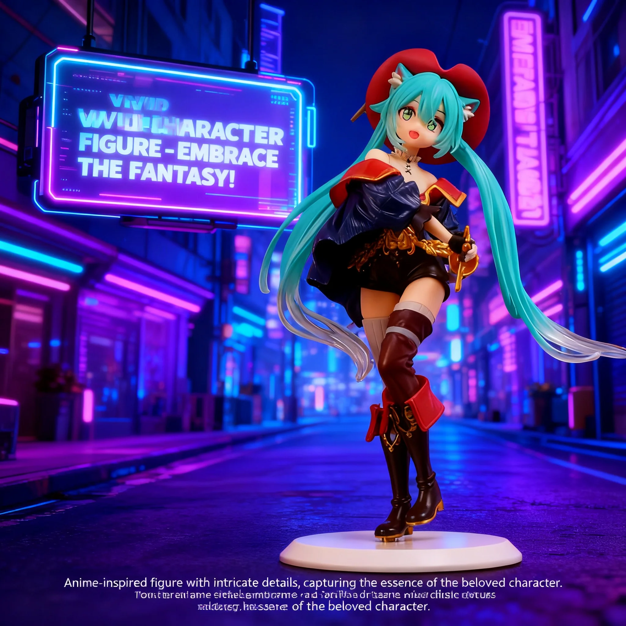 

Коллекционная статуэтка Hatsune Miku: Аниме-фигурка «Русалка из Сказочной Страны Чудес» с большими ушами, в стиле вишневого цветения, оптовая продажа, модель-украшение