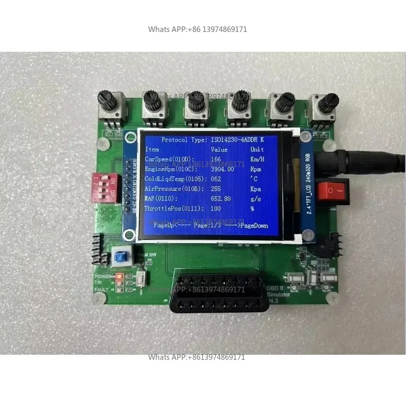 ECU Emulator J1939 Emulator ELM327 Test Development Vehicle To Everything Automotive Diagnostic Accessory