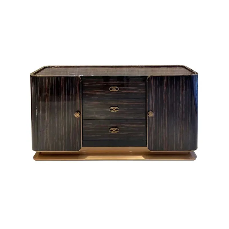 Solid wood, dining side cabinet Hong Kong style postmodern simple bedroom TV cabinet living room entrance cabinet furniture