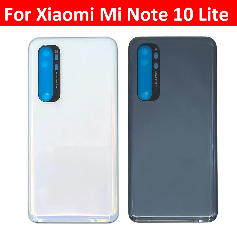 100% Original New Battery Back Cover Glass Rear Battery Housing With Glue For Xiaomi Mi 9 Lite / Poco F3 / Mi Note 10 Lite Xiamo