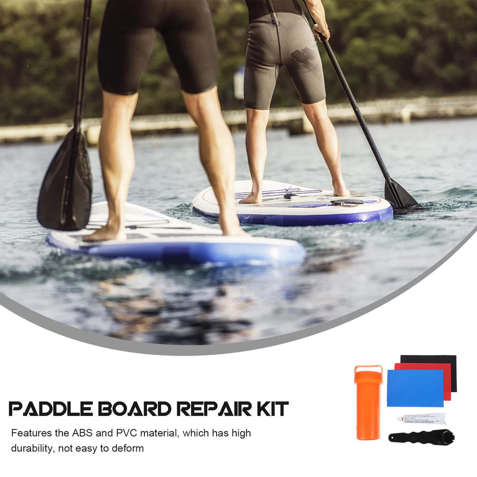 

Paddle Board Repair Kit SUP Patch Tool Glue Valve Surfboard Kayak Accessory Inflatable Boat Dinghy Fix Professional