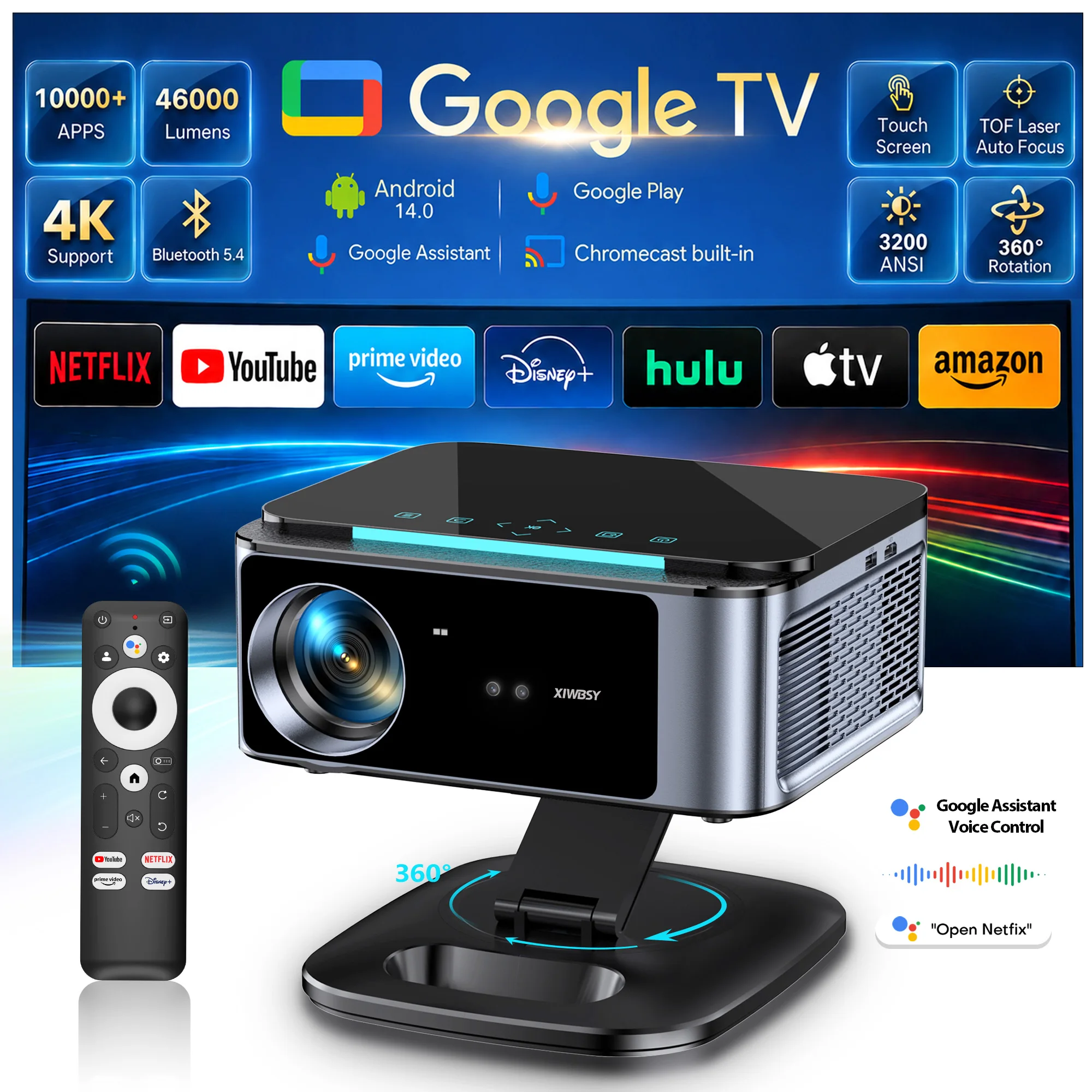 XIWBSY T07Plus: Is This 3200 ANSI Google TV Projector Your Next Home Theater Upgrade? In-Depth Review & Buyer's Guide
