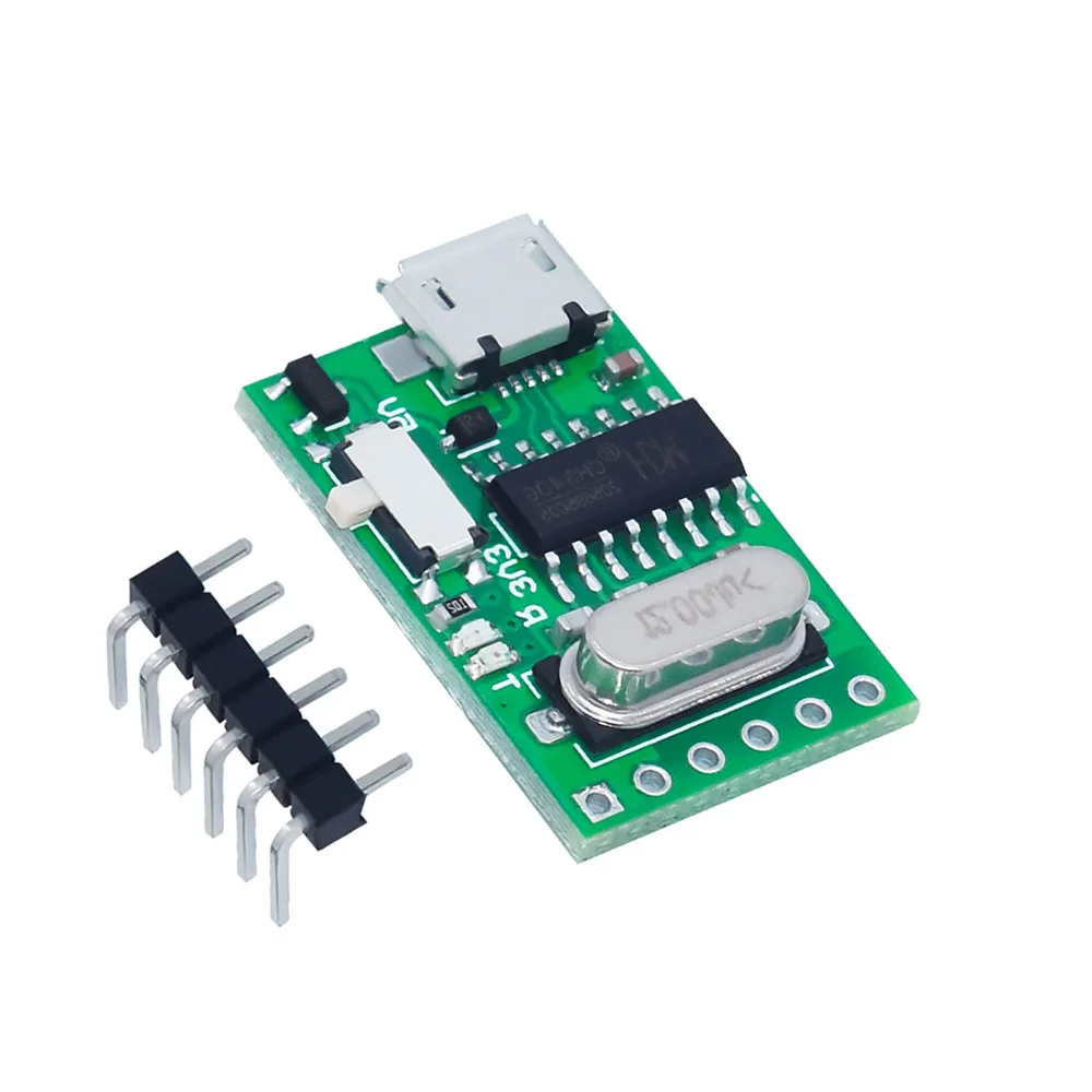 

USB to TTL Converter Micro UART Module CH340G CH340 3.3V 5V Board for Downloader Pro Mini for Win7/Win8 32-bit/64-bit Win10