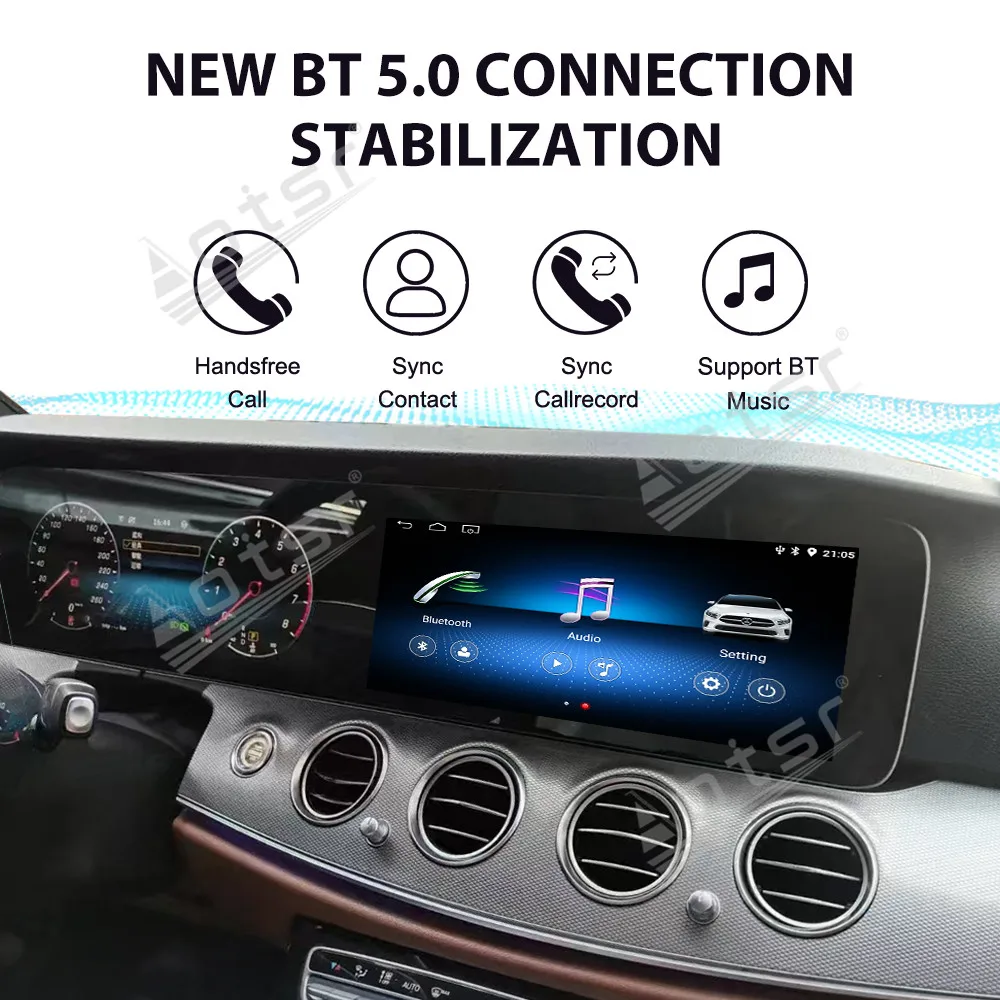 Dual Screen Multimedia Player Carplay Car Radio For Mercedes-Benz E Class W213 2017-2019 Android 13 Car GPS Navigation Head Unit