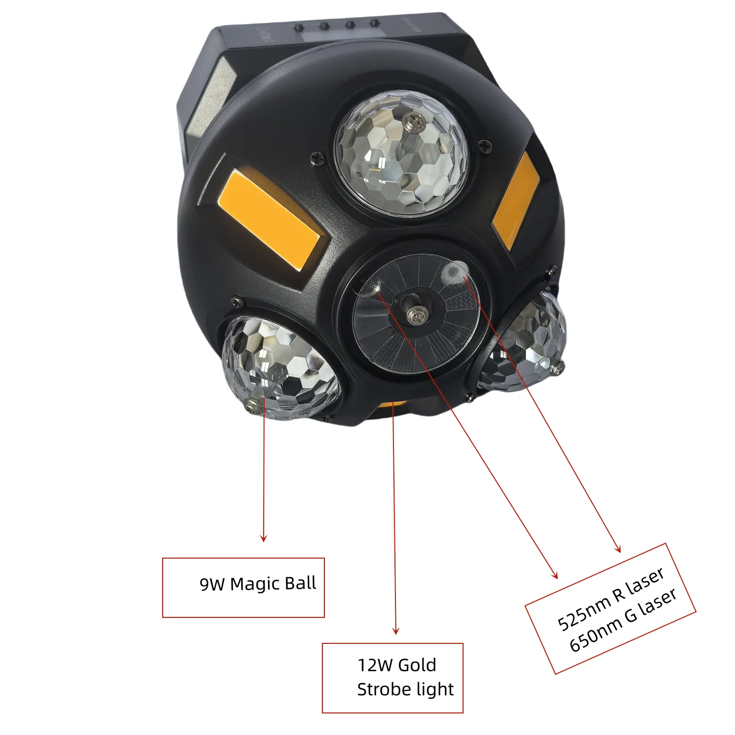 Remote 60W Effect Lamp Laser Light + Strobe Light + Beam Light Private Room Disco Light Beam / KTV DJ Lamp