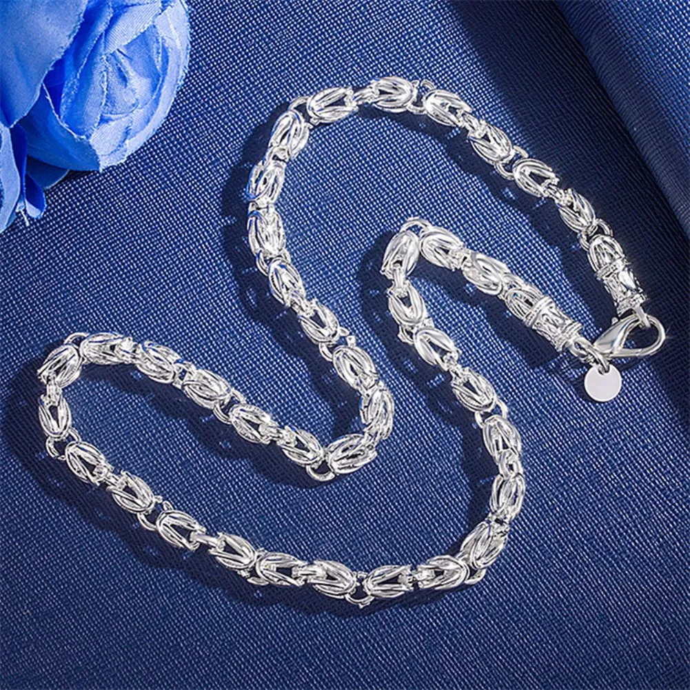 Personalized men's jewelry boutique hot selling 925 sterling silver chain new leader boy domineering thick necklace gift