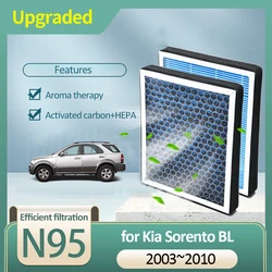 Activated Carbon Air Filter for Kia Sorento BL Naza MK1 2003 2004 2005 2006 2007 2008 2009 2010 Air Conditioner Filter Auto Part