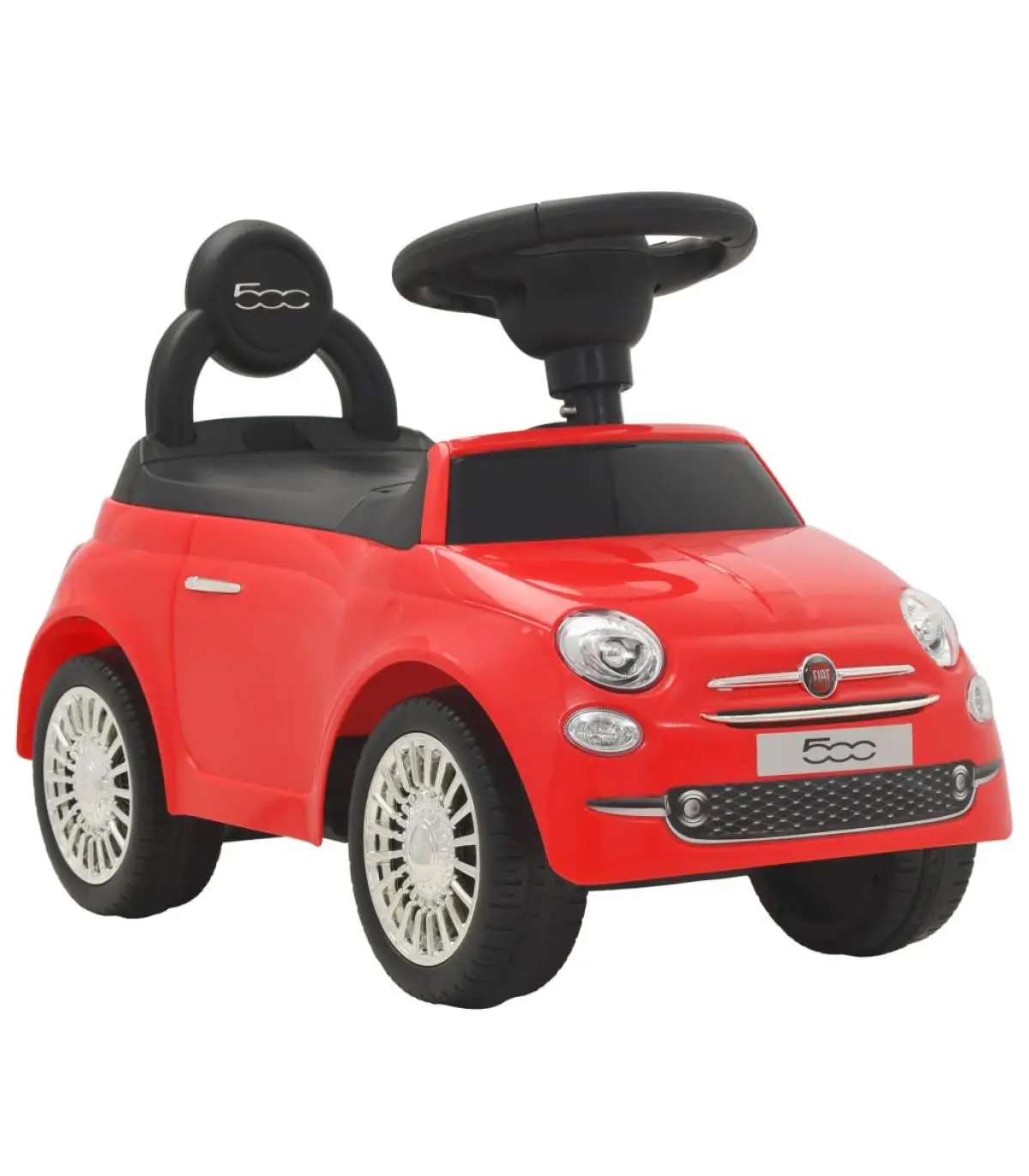 Pedal vehicles or push car racing Fiat 500 red