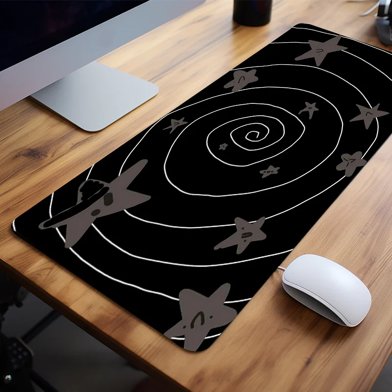 Swirl Star Abstract Style Mouse Pad Desk Accessories Non-Slip Rubber Base for Gamers and Office Perfect Gift for Friends Teens