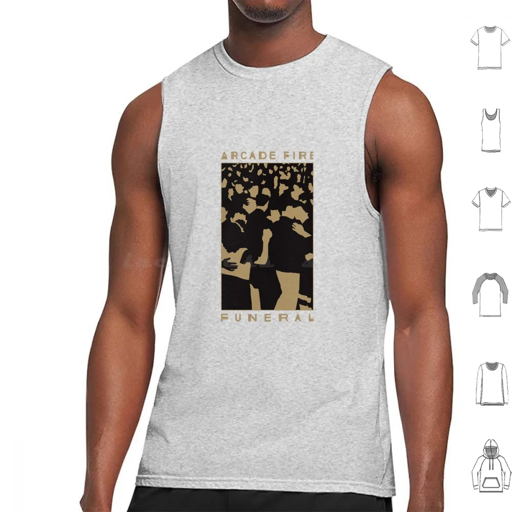 Arcade Fire Funeral Tank Tops Print Cotton Arcade Fire Funeral The Suburbs Indie Bloc Party Fleet Foxes