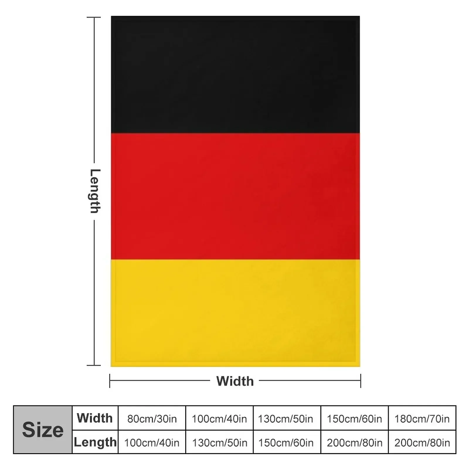 Germany Weltmeisterschaft Fahne Duvet - Deutschland Flag Tagesdecke Throw Blanket Polar Luxury Furry Blankets