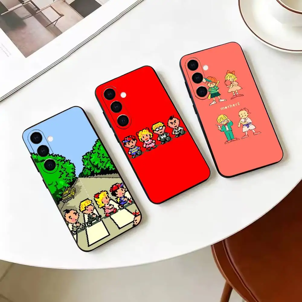 Coque de téléphone en silicone souple noir, jeu E-EarthBound 2, pour Samsung Galaxy A71 A72 A73 A51 et autres modèles associés
