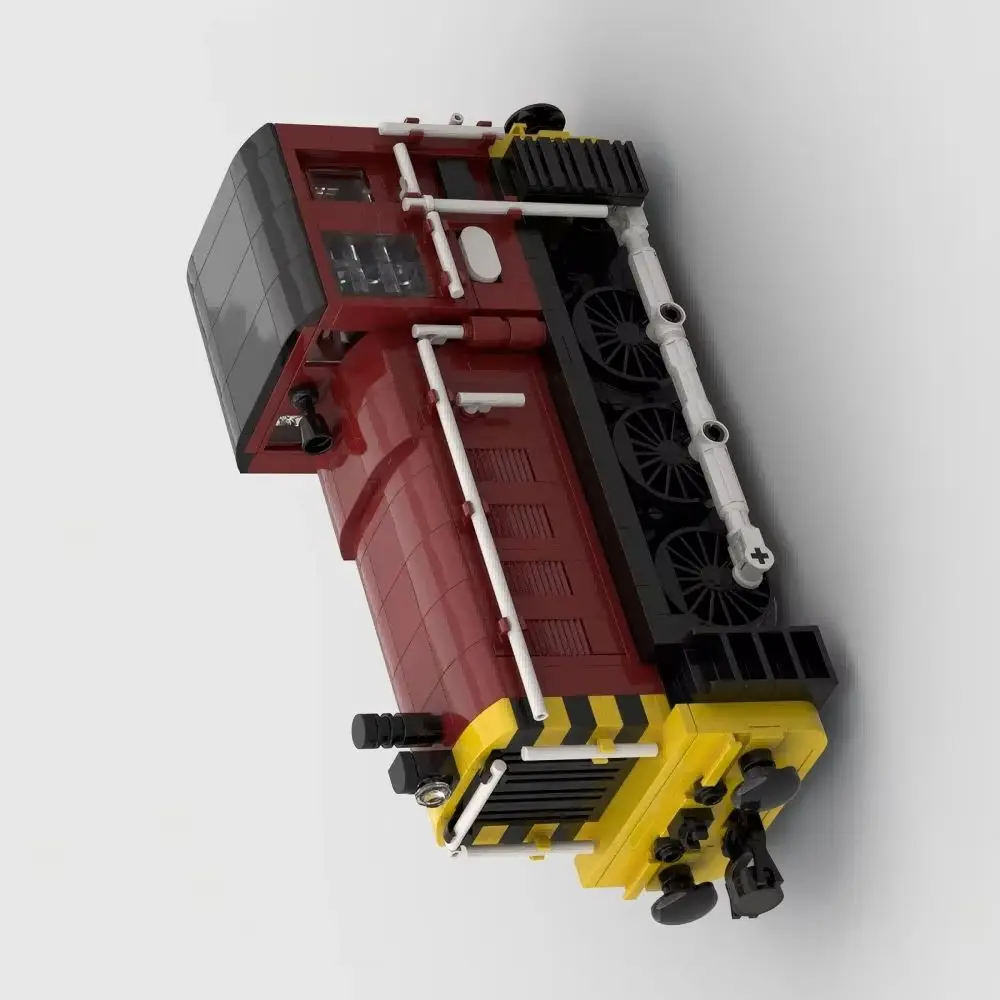 

new MOC-181418 711pcs Small Grain Assembling Building Blocks Crimson Modified Small Train Assembling Model Toy Gift